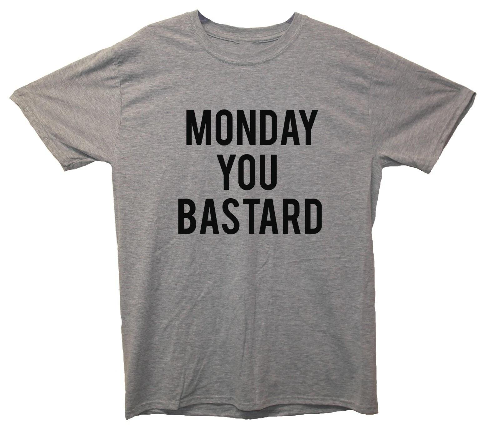 Понедельник Ты Ублюдок Печатная Футболка L