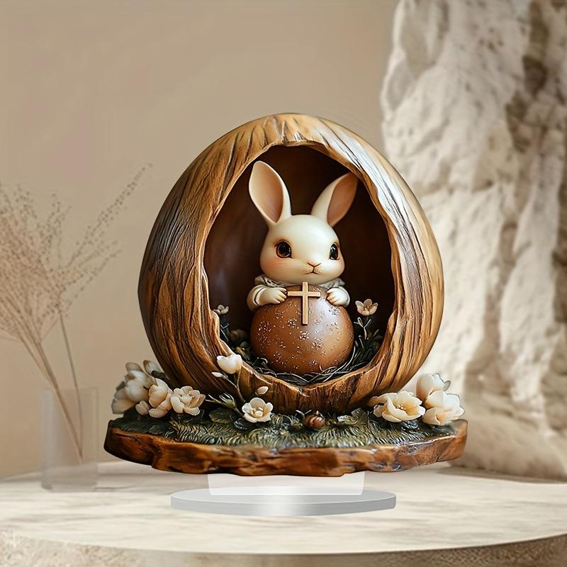 Cute and Exquisite Rabbit, Alec, Study Office, Living Room Decoration, Waterproof and Wear-resistant, Desktop Ornaments, Decorative Items