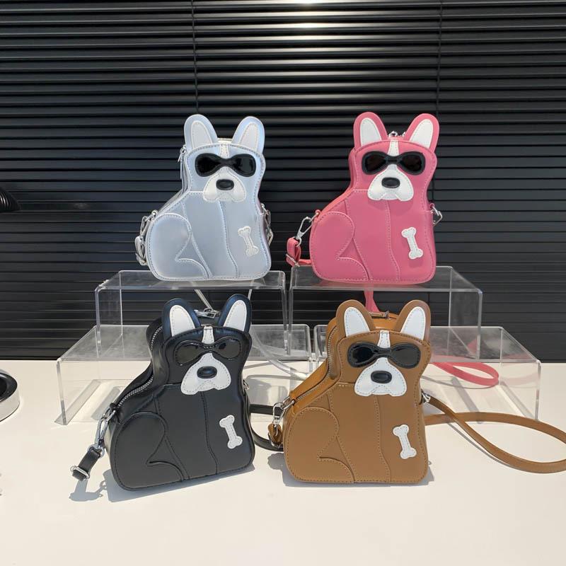 Dog Fun Bag For Lady Girls 2024 Spring Versatile Crossbody Bag High Quality Pu Leather Bag Handbag Femme Casual Cartoo Backpack