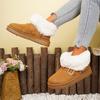 Fleece Warm Snow Boots Women's 2025 Autumn and Winter New Thickened Warm Bread Shoes Short Boots Casual Boots Women