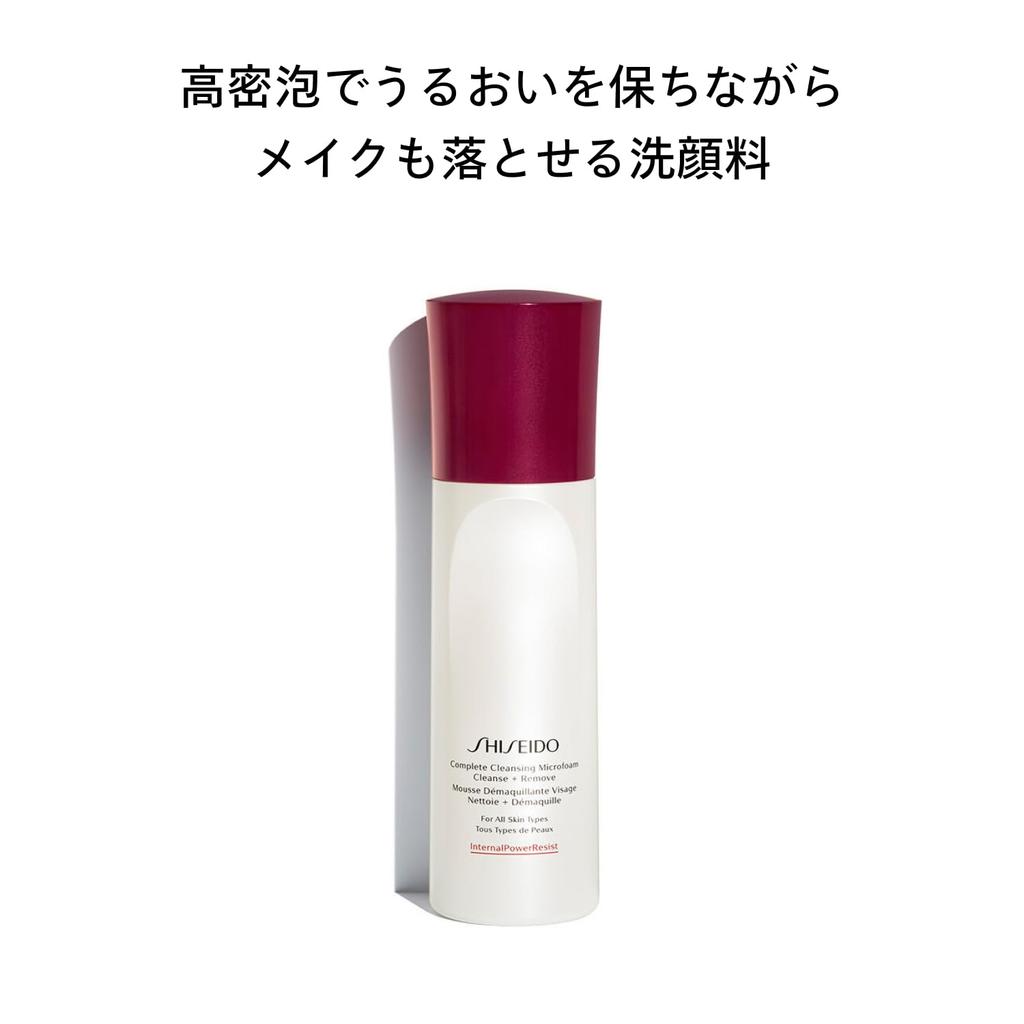 SHISEIDO Skincare Complete Cleansing Microfoam 180mL Facial Foam Fresh Green Floral Scent Skin Texture Shiseido Cleanser/Soap