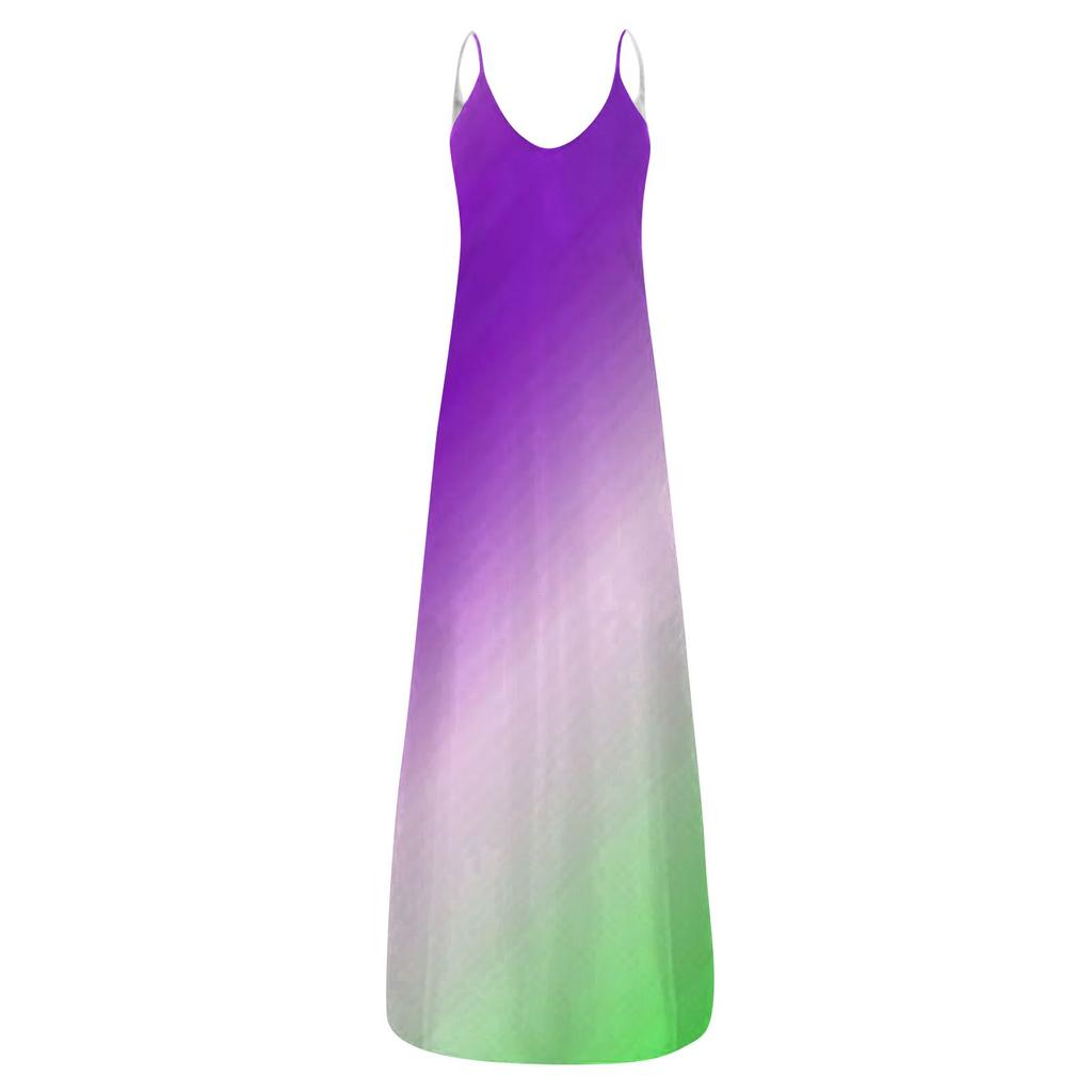 Women's Dress Sleeveless Casual Length Floor-length Dress