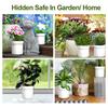 Flower Pot with Hidden Safe Secret Compartment Stash Box Key Hider Plastic Plant Pots Jewlery Organizer for Valuables