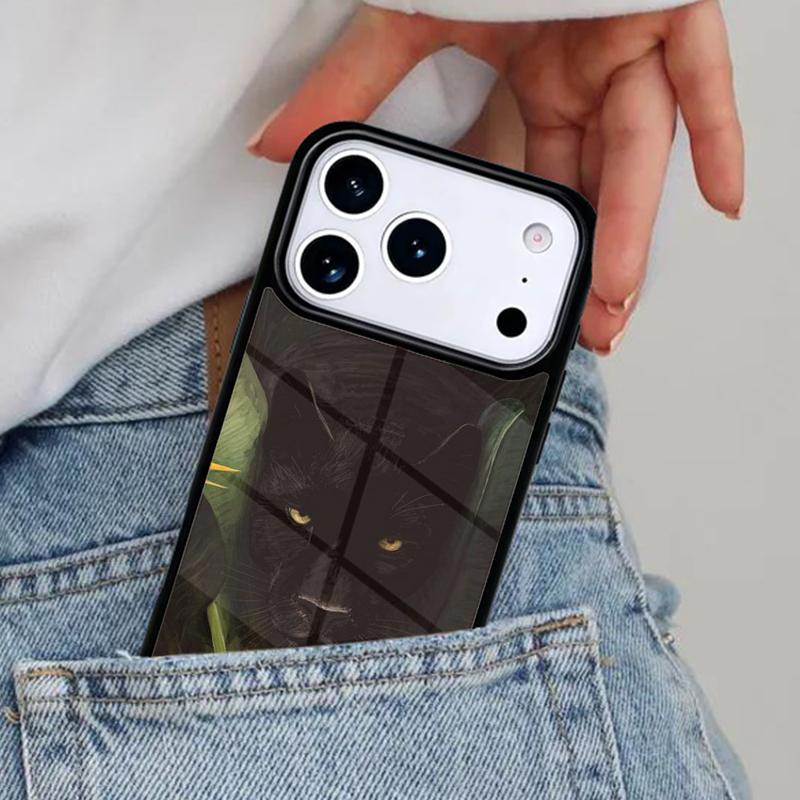 Animal Panther Phone Case for iPhone 16e 15 14 13 12 17 Pro Max Plus Air 17pro Cover Coque