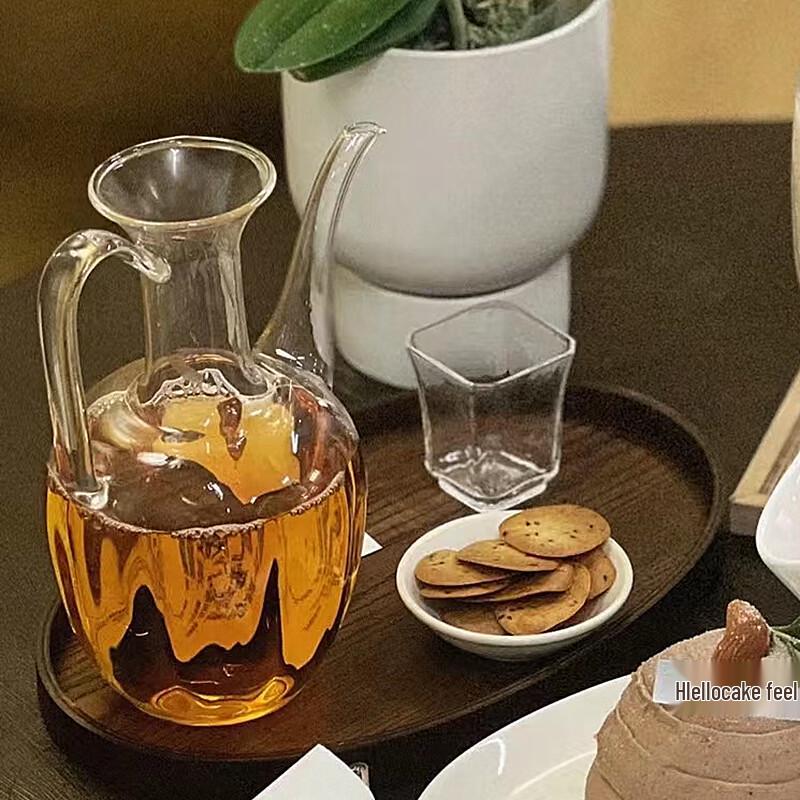 Transparent High Borosilicate Glass Teapot with Handle