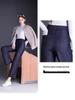 2025 Autumn/Winter High-Waisted Plus Size Straight-Leg Women's Pants - Elastic Waist, Comfortable, Casual, Draping Fashion Trend.