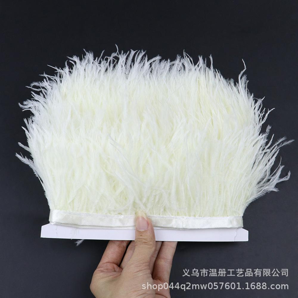 Multi-Color Ostrich Hair Cloth Edge Bridal Dress Stage Decoration Feather Lace Quantity Is More Excellent