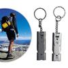 Double Pipe Whistle Pendant Keychain High Decibel Portable Outdoor Survival Emergency Camping Tool Multifunction