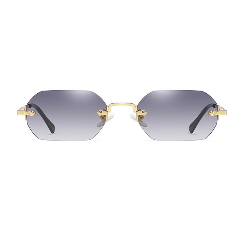 SHAUNA Gothic Rimless γυαλιά ηλίου Retro Punk Gradient Shades UV400