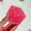 Shapable Cube Squeeze Toy Decompression Textured Cube Sensory Toy Portable Stress Relief Moldable Bead Filled Cube Pinch Toy