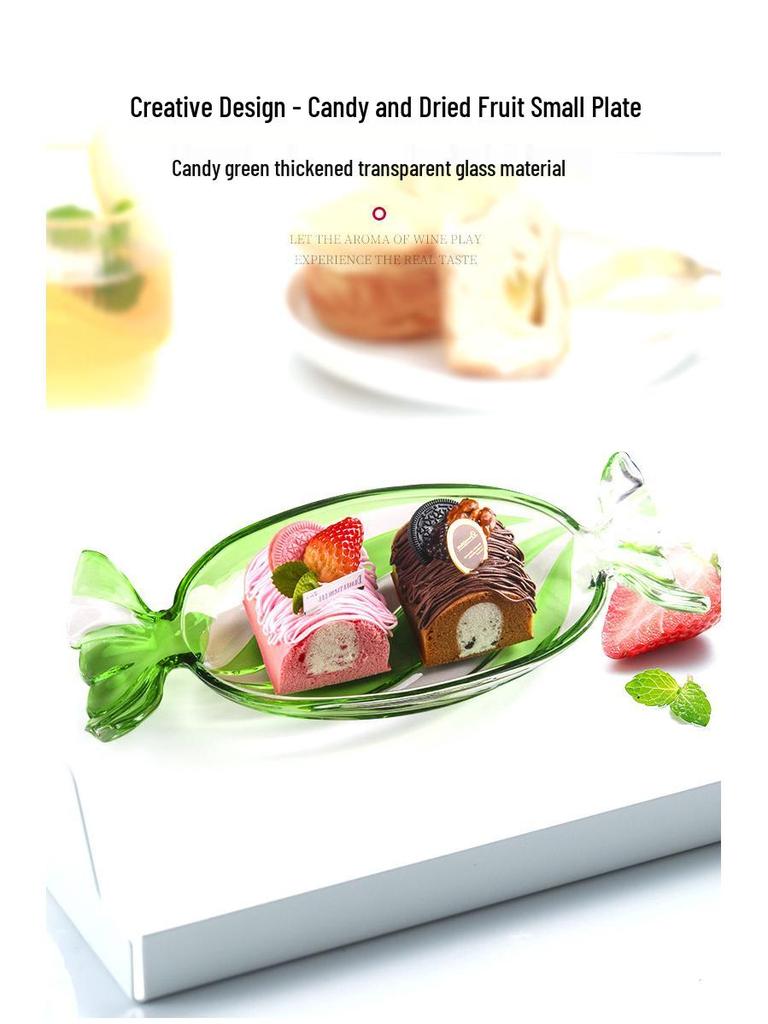 Duży Wielofunkcyjny Kolorowy Talerz na Przekąski i Desery na Stolik Kawowy do Salonu