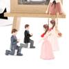 Bonsai Micro Landscape Proposing Couple Figurines Marriage Lover Miniatures Ornaments Wedding Doll