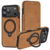 Wireless Charging Flip Phone Case For iPhone 18 17 16 15 14 13 12 Pro Max For Magsafe Leather Case Cards Slots Kickstand Cover