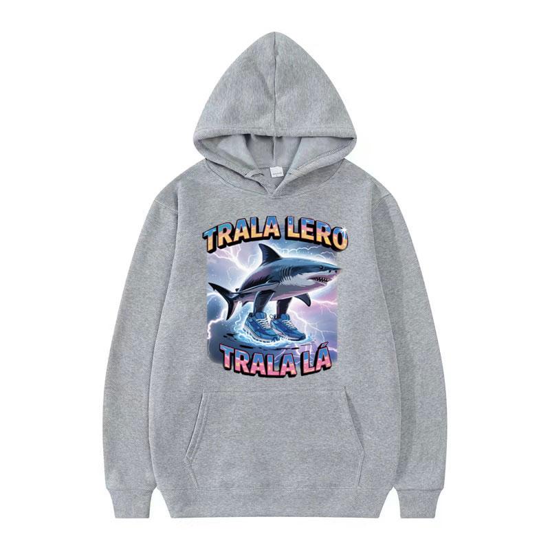 Funny Tralalero Tralala Hoodie Shark with Shoes Italian Brainrot Meme Hoodies Men Women Long Sleeve Harajuku Casual Sweatshirts