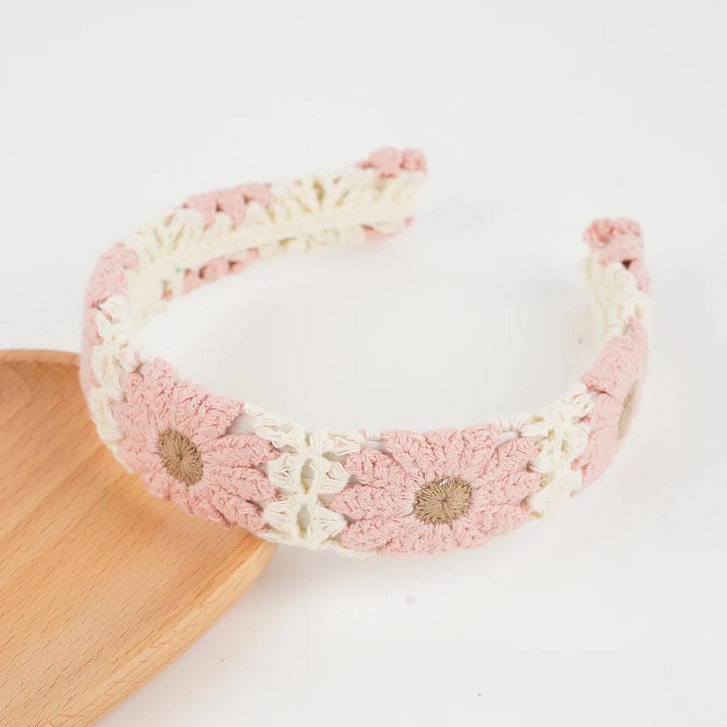 NEW Knitted Headband Bohemian Style Summer Seaside Vacation Handmade Head Band Hair Accessories for Women Girls