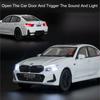 Scale 1:32 320i XM Car Model Toy Pull Back Sound Light Doors Opened High Simulation Miniature Models Educational Toys Gifts