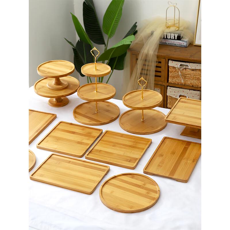 Danshi Zhiyuan Forest Style Wooden Cake Tray & Dessert Stand