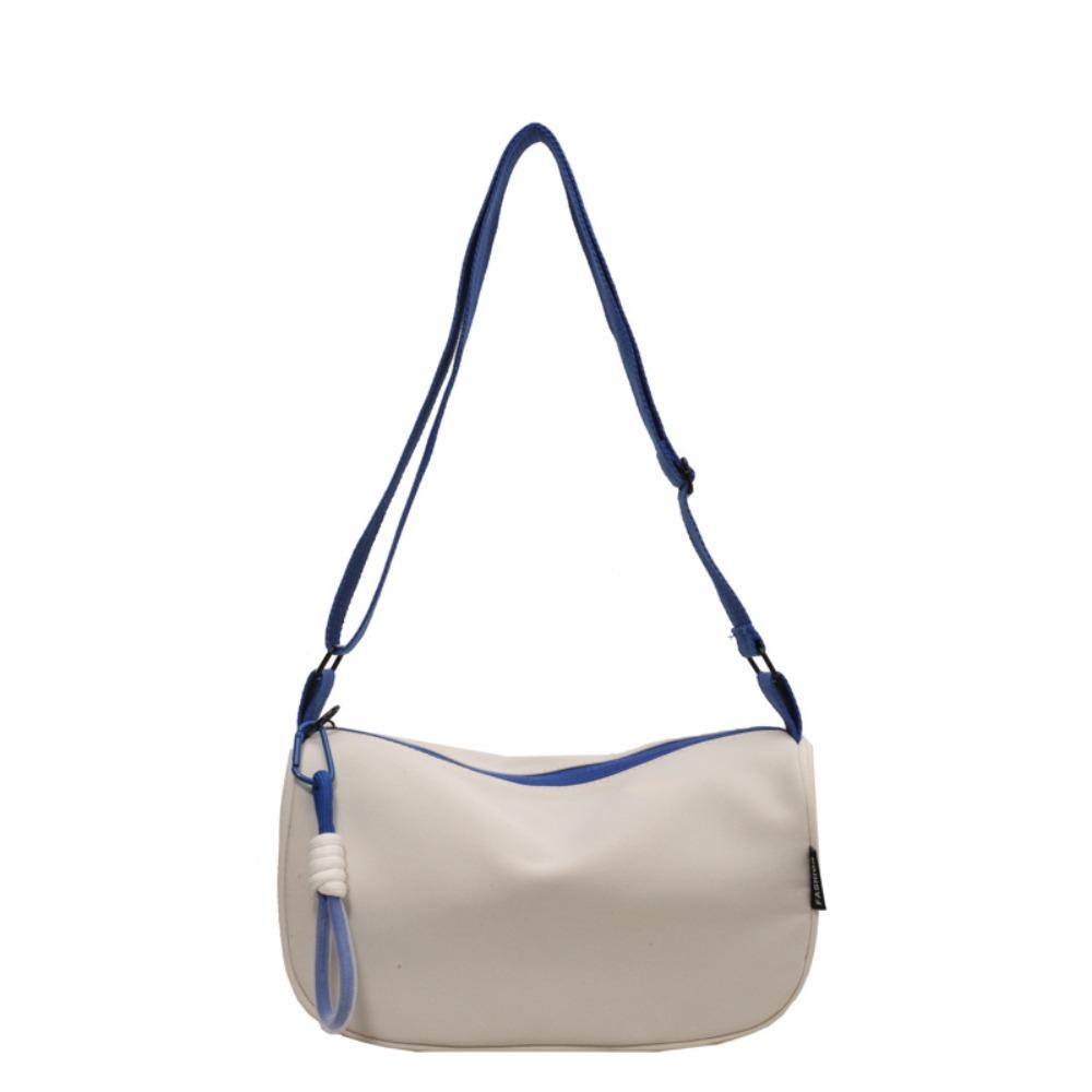 

Dumplings Bag Light Soft Nylon Bag with Short Lanyard Pendant Shoulder Bag Office Worker синий