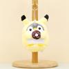 Pendant Keyrings Gift Plush Cute Penguin Turn Into Bear Rabbit Keychain Women Bag Ornaments Toy Soft Pom Ball Car Key