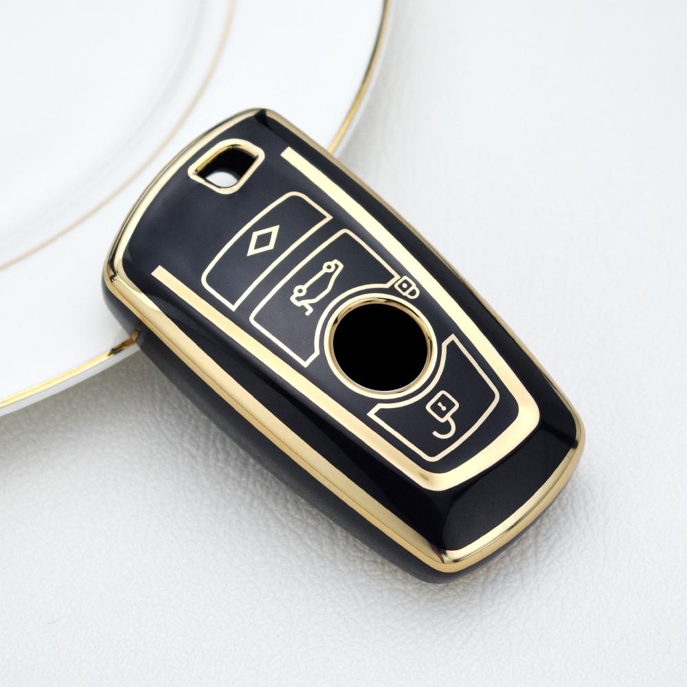 TPU Remote Car Key Case Cover Holder for BMW 1 3 5 7 Series X1 X3 X4 X5 X6 F10 F20 F30 F34 F25 F31 M3 M4 E34 Keychain