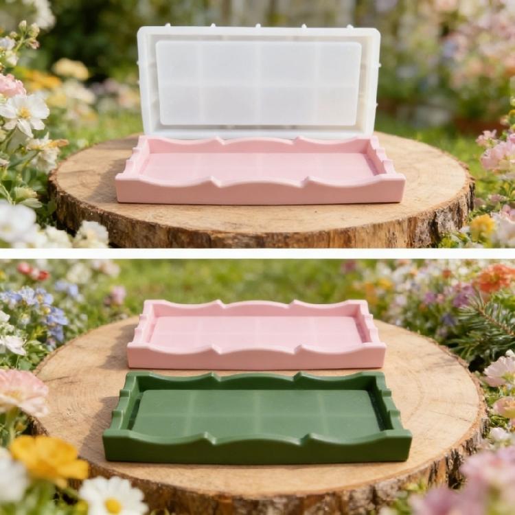 Sturdy Rectangular Silicone Mould For Crafting Resin Dishes And Holders