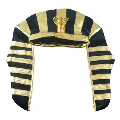 Egypt Egyptian Cosplay Hat Pharaoh King Hat Costume Headdress Dress Up Novelty Funny Golden Black Egyptian Cap