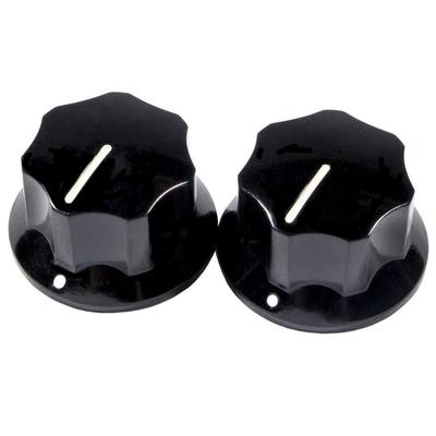 Parts Pure Vintage 1965 Skirted Black Jaguar® Knobs, (2),