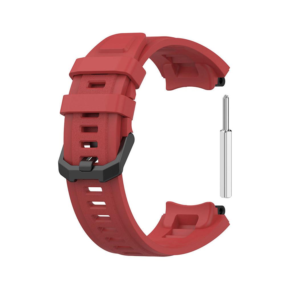 Silikon Svart Rem for AMAZFIT T-Rex 2 Erstatning Mann Justerbar Sportsreim med Fjerningsverktøy for Amazfit T Rex 2
