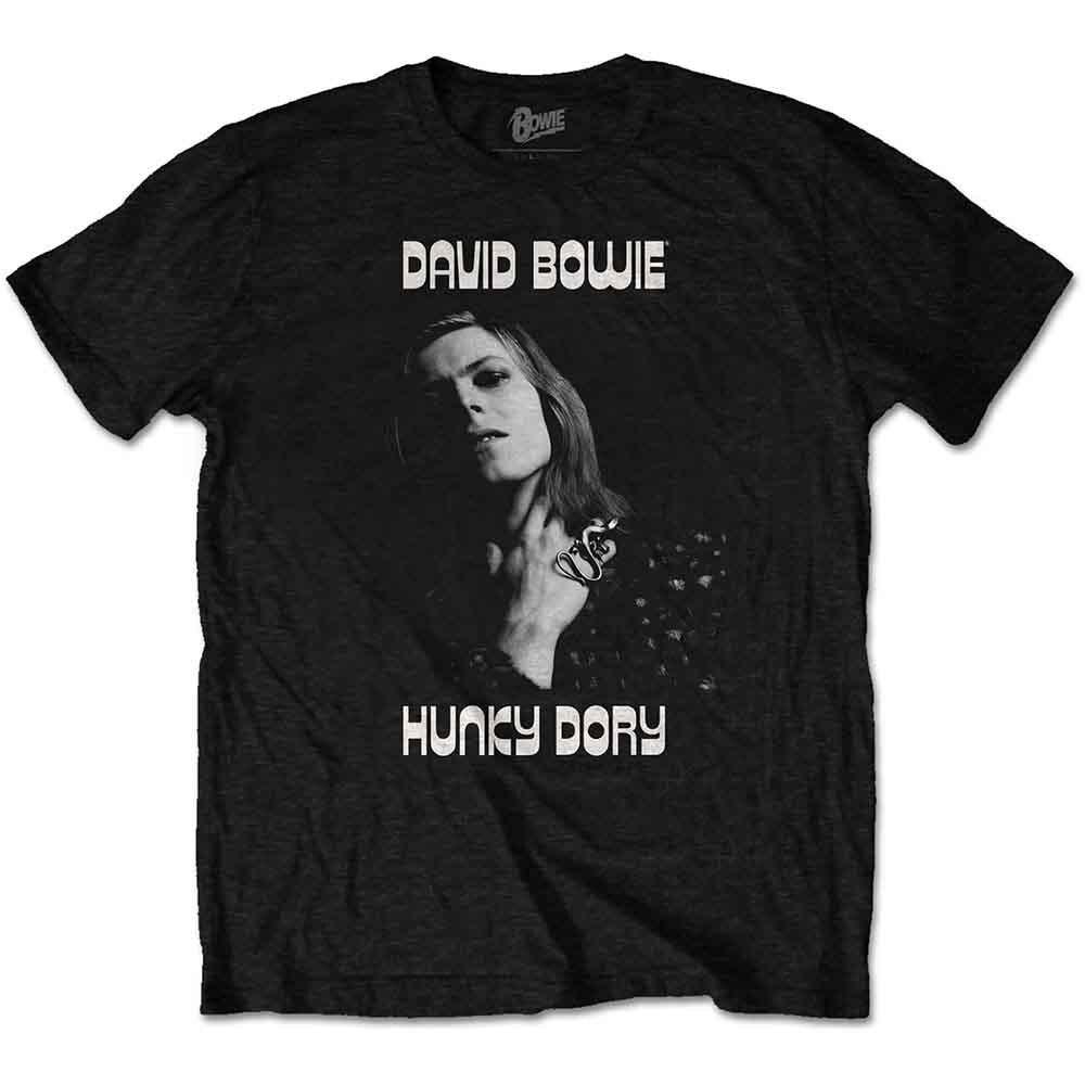 David Bowie T Shirt Hunky Dory Portrait Logo Official Mens Black XL 4XL