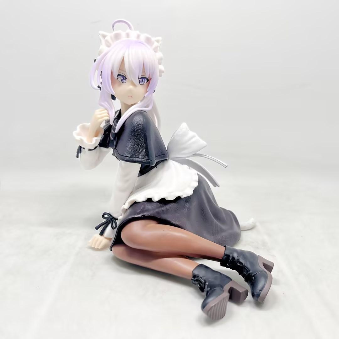 Путешествие ведьмы, Кошачьи ушки, Ирена, Платье горничной, Серая ведьма, Девушка, Орнамент-модель, Фигурка в коробке