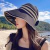 Fashion Adjustable Fisherman Hat Simple Foldable Wide Brim Beach Cap Anti UV Sun Hat for Woman