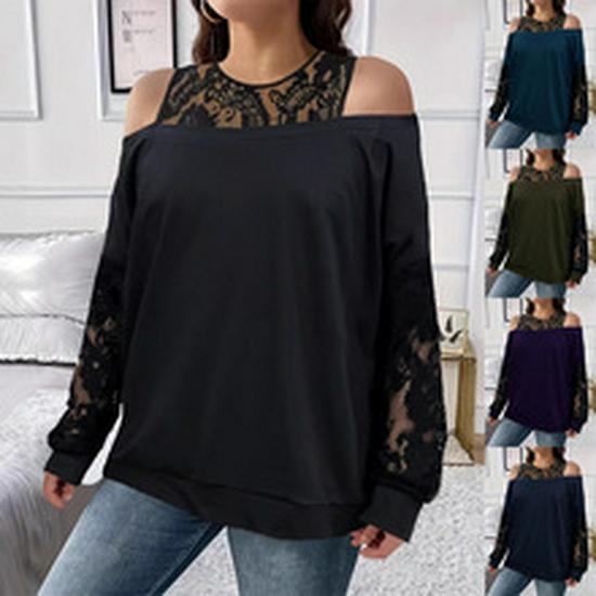 2025 Spring/Autumn European & American Women's Digital Print V-neck Fashion T-shirt