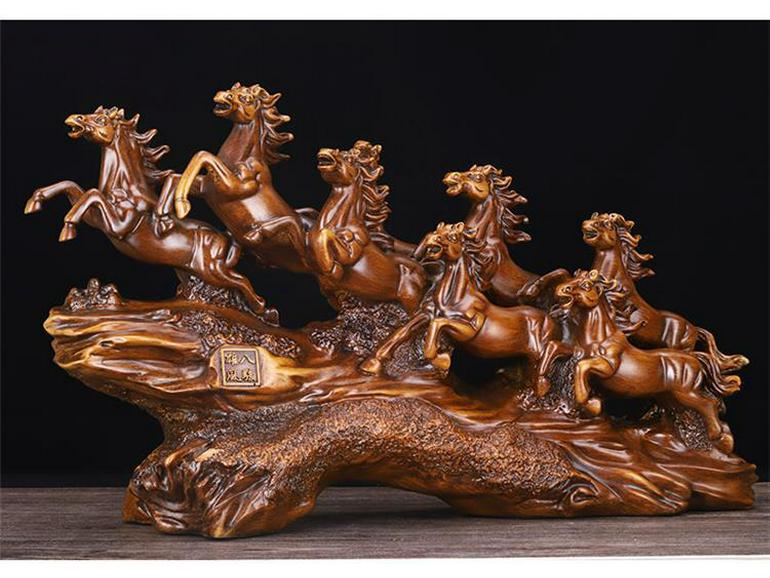 Bestseller Ma Dao Cheng Gong Pferdefigur - Perfekt für Foyer, Wohnzimmer, Weinschrank oder Büro; Ideales Einweihungs- oder Eröffnungsgeschenk.