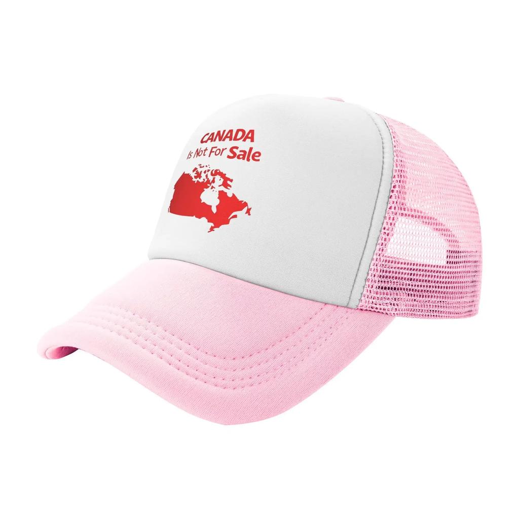 Canada is Not For Sale Mesh Sun Hats Sarcastic Phrase Outdoor Sports Breathable Baseball Caps Unisex Streetwear Print Hat