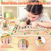 Wooden Magnetic Board Puzzle: Color Matching & Number Counting Maze, Preschool Stem Learning Toy For Fine Motor Development