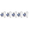 5Pcs Evil Eye Pin Good Luck Unique Design High Durability Premium Material Brooch for Home Party Dating