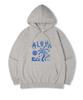 Aloha Oversized Fleece-Lined Printed Hooded Sweatshirt