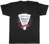 Herren T-Shirt Lustige Pizza Du bist, was du isst Unisex Tee Geschenk