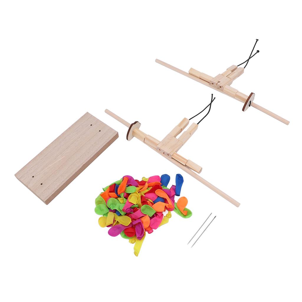 Fencing Puppets Fun Exciting Interactive Handmade Wooden 2 Player Balloon Man Battle for Toys