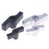 1Pc Aluminum Alloy M8 M12 Handle Black Gray Nut Knob T-nut For Light Hook  Wing Nut Truss Clamp Handle Parts Galvanized Aluminum