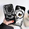 LO20 Cartoon Art Owl Soft Shell Phone Case for Redmi Note 13 14 Pro+ Plus A3 A3X 13X 13C 13R 14S 14C 14R