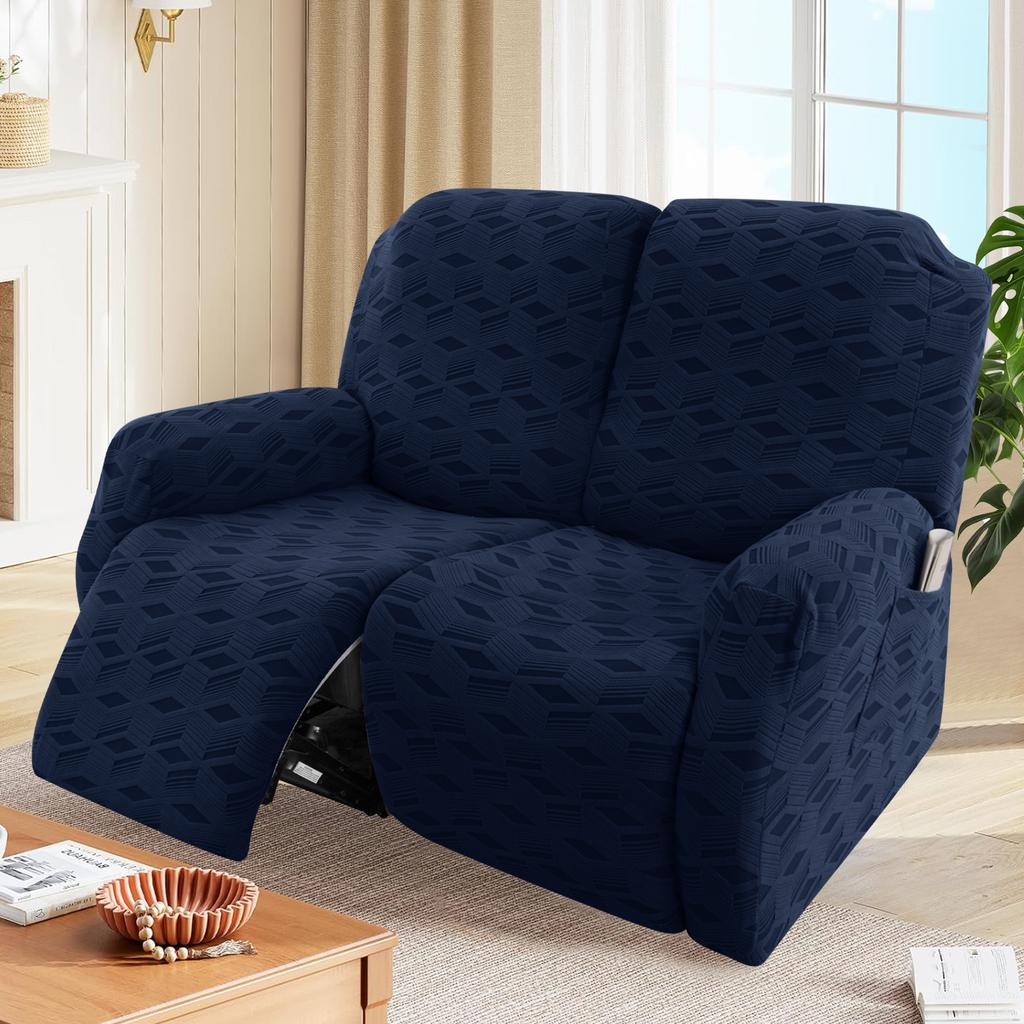 Elastic Jacquard Armchair Chair Cover 2 Seater 6pcs/set Recliner Sofa Cover for Living Room Relax Slipcover Protector
