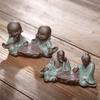Fleshy Flowerpot  Desktop Accessories Geyao Old Chess Player Flower Pet Ceramic Little Monk Landscape Decoration Tea Pets
