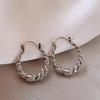 Korean High-end Winding Flash Diamond Earrings, Light Luxury Unique Personalized Stud Earrings Internet Celebrity Earrings