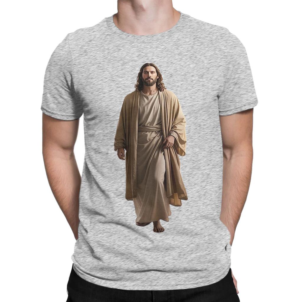 Jesus Coming Out Of My Cave TShirts for Unisex Funny 100 Cotton Tees Round Collar Short Sleeve T Shirts Plus Size Clothing