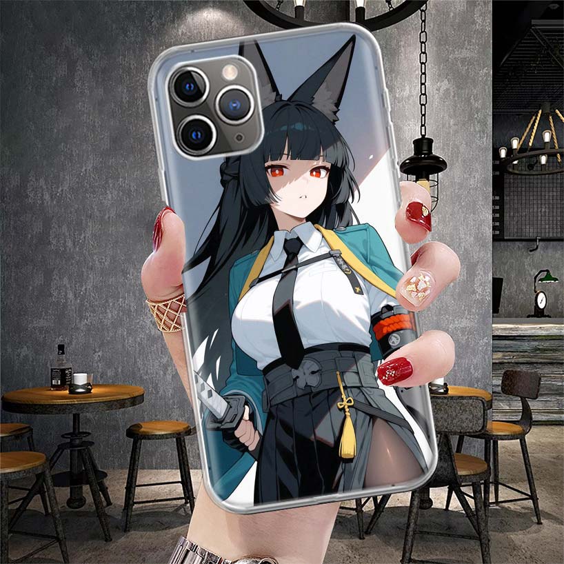 Zenless Zone Zero Hoshimi Miyabi Soft Phone Case For IPhone 11 17 Air 16E 16 Pro Max 15 + 14 Plus 13 Mini 12 Apple 7 SE 8 Fundas