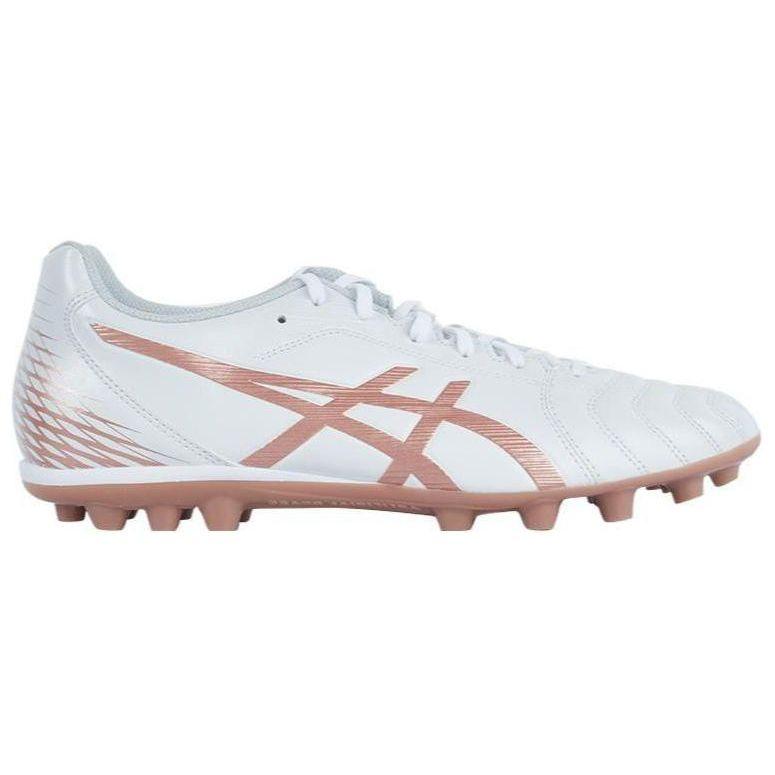 Asics Ds Light Club Round Toe Textured AG (Rubber Short Studs) Soccer Shoes Unisex Soccer Shoes White Pink 1103A027-104