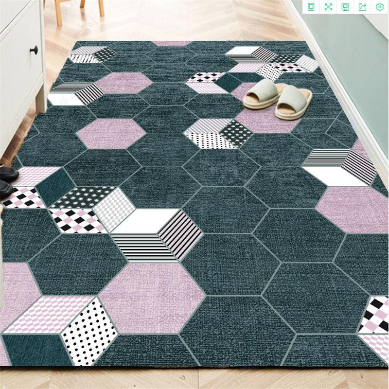 

Входной ковер Гостиная Спальня Ковры для дивана Коврики Синий Богемный Декоративный ковер 100*120cm