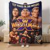 Wrestlemania X A Decade Of Epic Showdowns Customize Your Name Cartoon Movie Pattern Blanket Chair Office Sofa Bed Camping Soft And Warm Give To