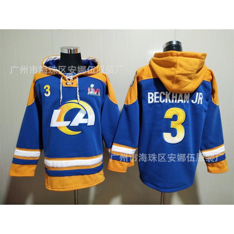 2026 Rugby Rams Embroidered Fleece Sweatshirt No.9 No.17 No.10 No.23 Team Sports